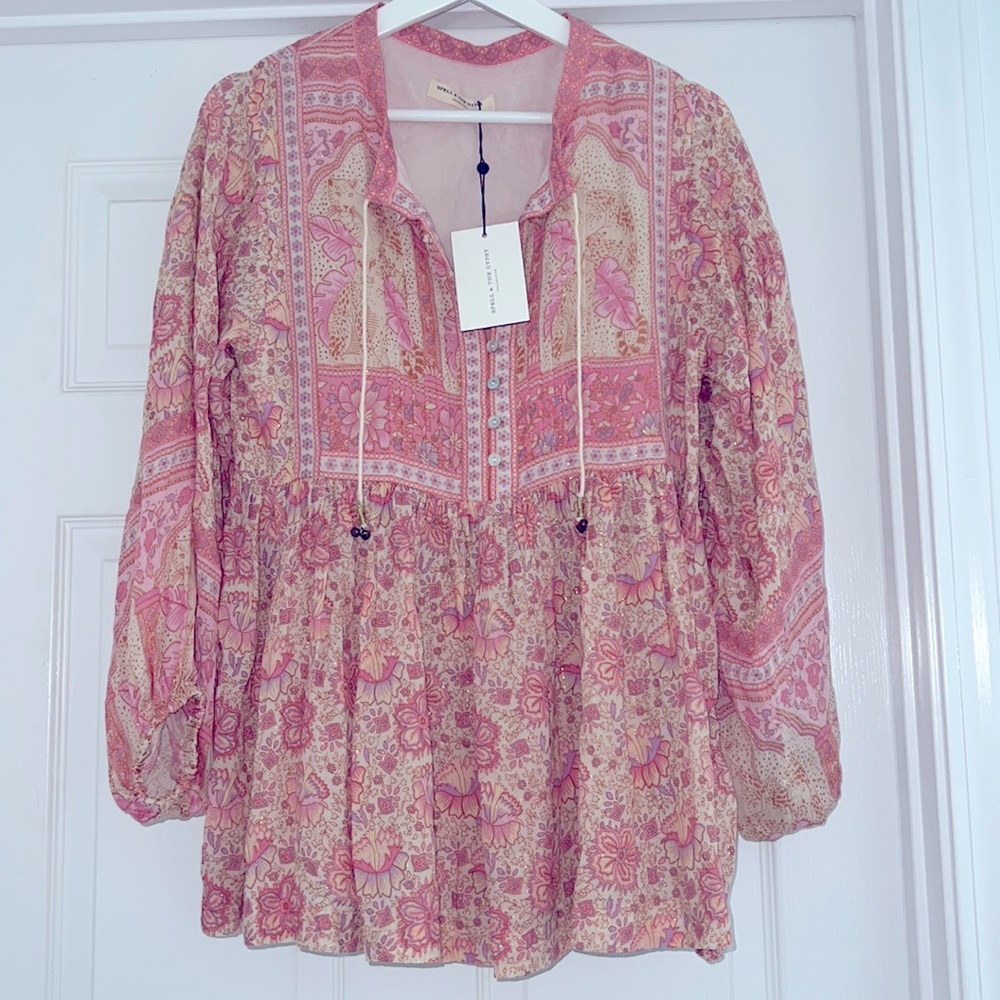 New Spell Poinciana blouse